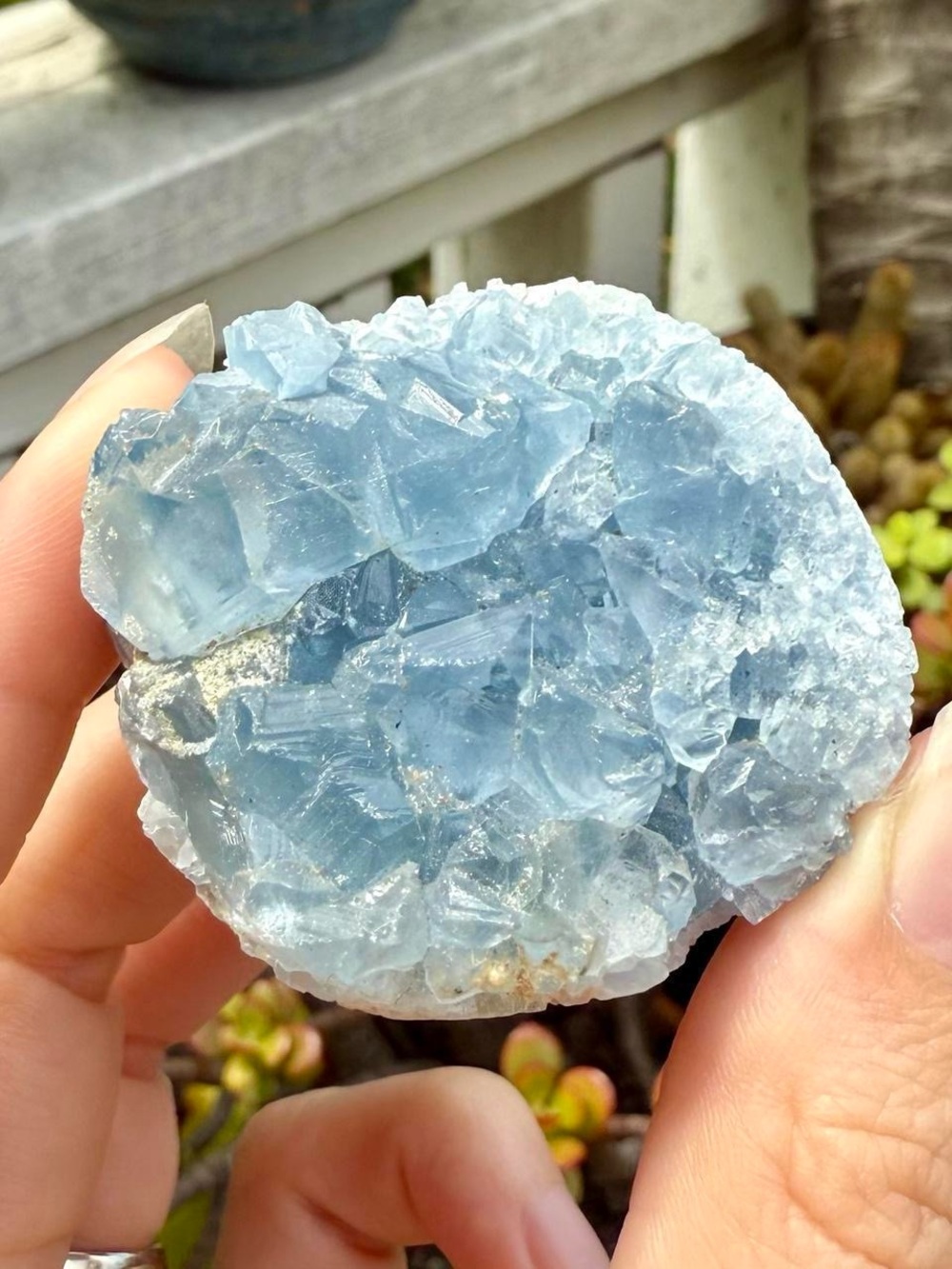 Celestite Crystal Cluster
